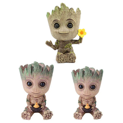 Groot Planter Flower Pot for Indoor Plants – Anime Figurine Ornament & Home Decor Gift