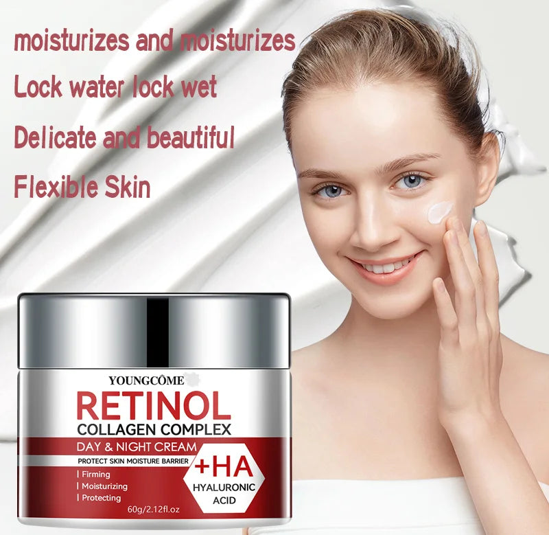 Retinol Collagen Facial Moisturizing Cream – Deep Nourishment for Dry, Rough & Aging Skin