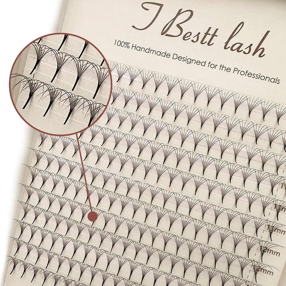 TBestt 5D/6D/8D/10D Premade Volume Lash Fans – Soft Silk Eyelash Extensions
