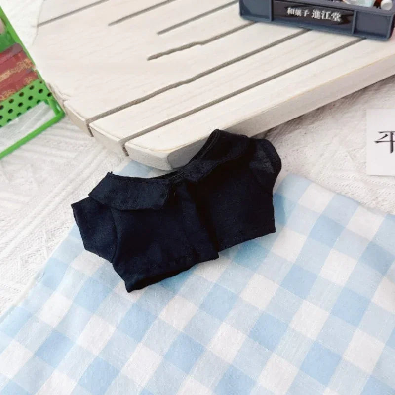 Corduroy Clothing Set for 17cm Labubu Doll – Outfit, Hat & Shoes DIY Accessories Gift