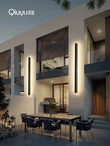 Waterproof Outdoor Wall Light – LED Garden Lamp, Modern Nordic Style for Living Room & TV Background, IP65, 110/220V Wall Washer