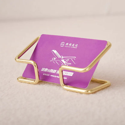 Desk Business Card Holder - Office Gift Display Organizer Bracket for Cards