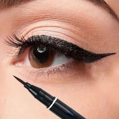 Quick-Dry Waterproof Eyeliner Pen – Long-Lasting Matte Eye Liner, Smudge-Proof Makeup