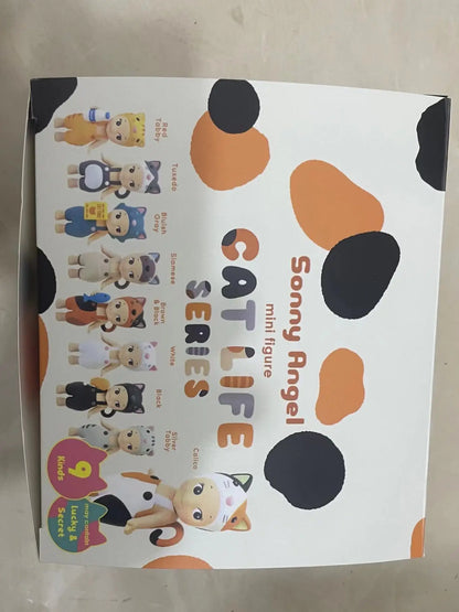 Sonny Angel Blind Box, Cat Life Series Mini Cat Action Figures, High-Quality Ornaments, Dolls for Fans, Children’s Christmas Gift