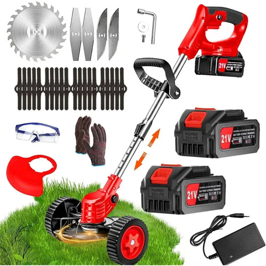 21V 4.0Ah Cordless Lawn Mower — Battery Powered Trimmer, Brush Cutter & Lawn Care Tool