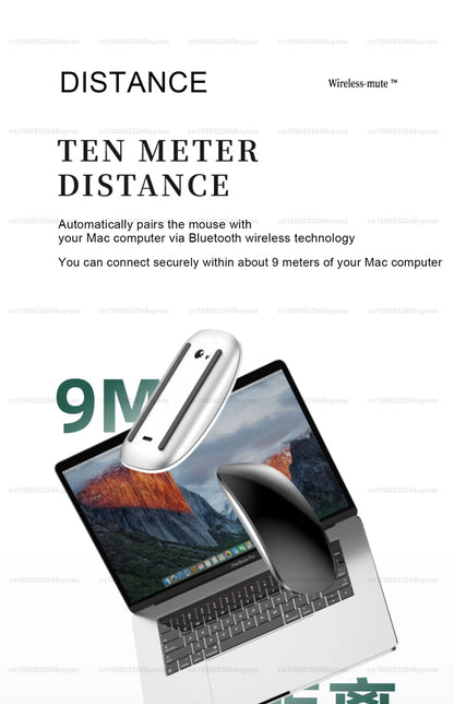 Apple Original Magic Mouse, Multi-Touch Bluetooth 5.0 Wireless Mouse for MacBook Pro/Air, iPad, Laptop, and Tablet PC