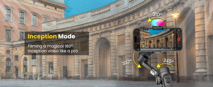 AOCHUAN Smart XE Combo1 3-Axis Handheld Gimbal Stabilizer – iPhone & Android Smartphone with Extension Rod