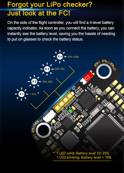 SpeedyBee F405 V4 BLS 60A 30x30 FC & ESC Stack for FPV Racing Drones