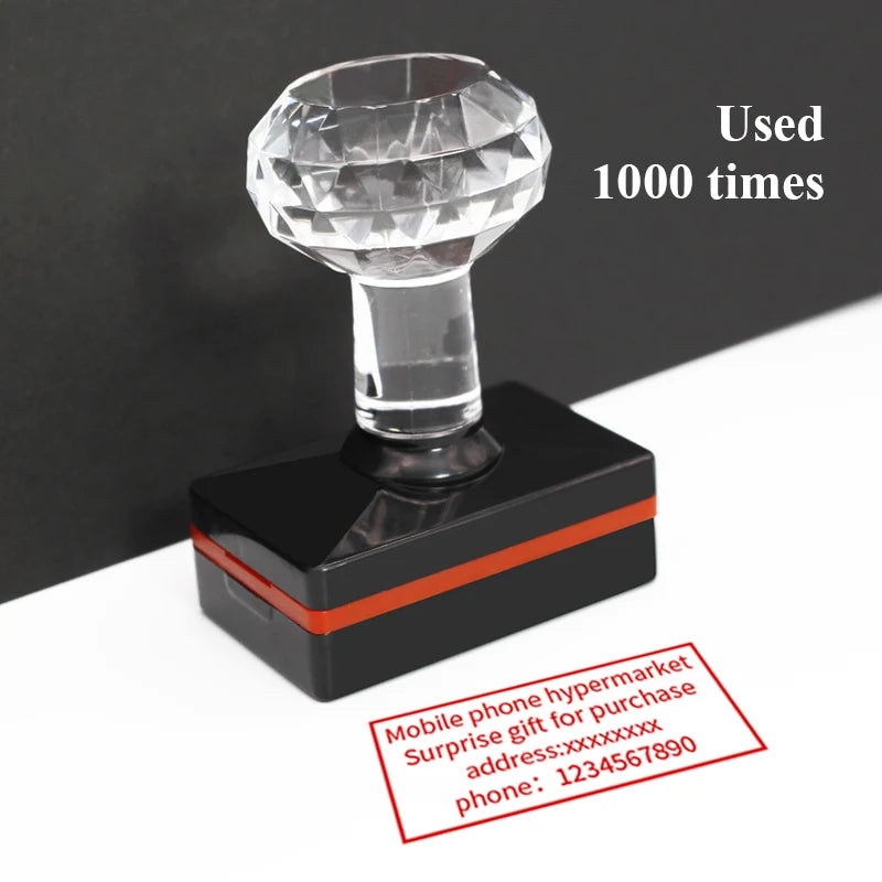 Personalized Logo Self-Inking Stamp: Customized Photosensitive Ink Stamp with Your Design Picture