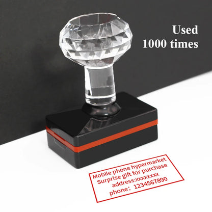 Personalized Logo Self-Inking Stamp: Customized Photosensitive Ink Stamp with Your Design Picture