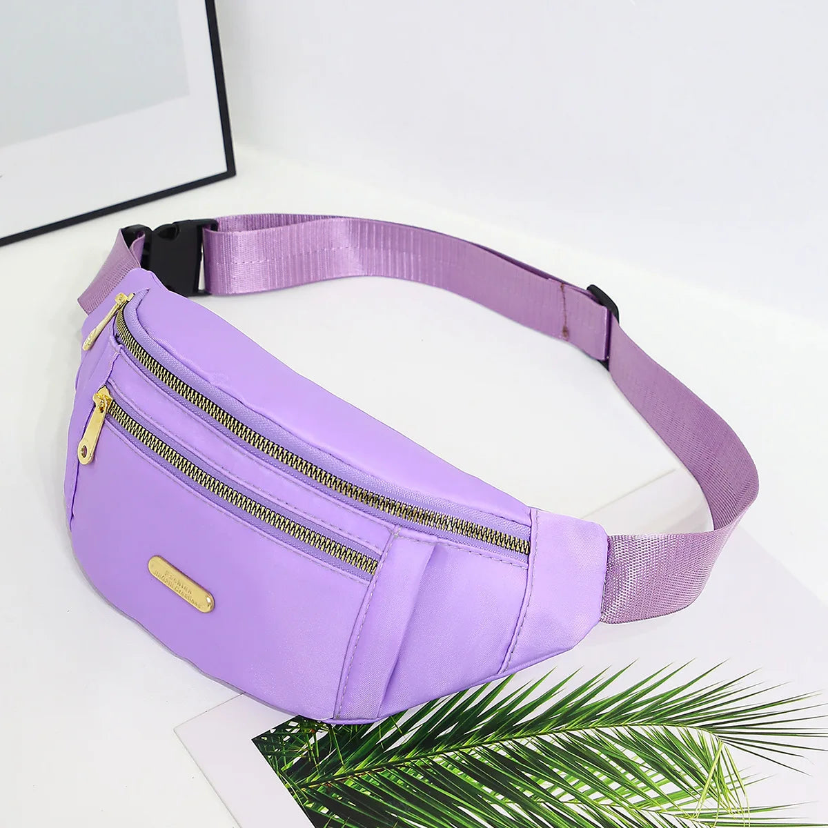 Women's Waterproof Fanny Pack - Adjustable Waist Bag for Travel, Sports, Running