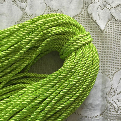5MM Twisted Cord Rope Trim – Decorative Polyester Handmade Cording for Sewing, Crafts, Upholstery & Home Decor, 5m