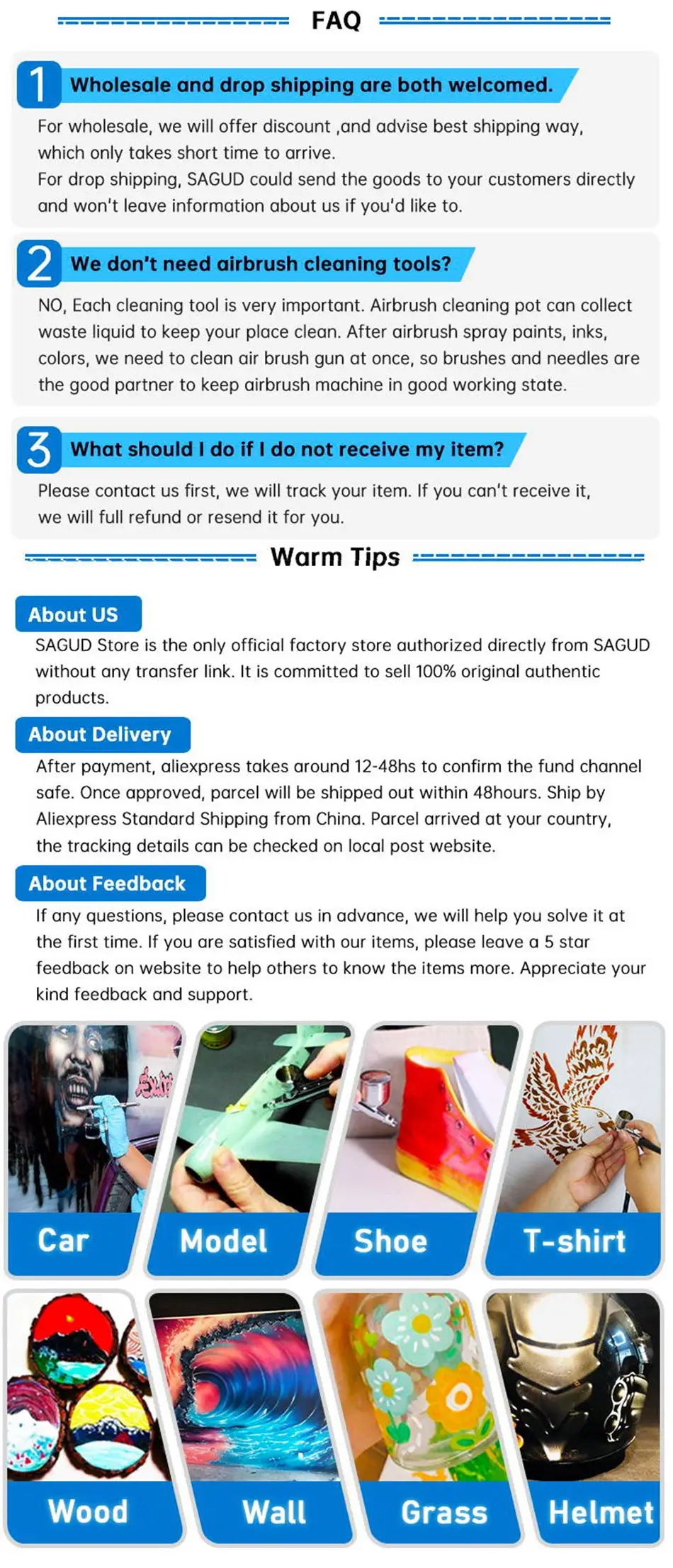 SAUGD 9PCS Airbrush Adapter Fitting Replacement Kit – Coupling Connectors for Compressor & Airbrush Hose