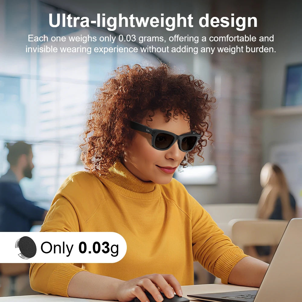 HIBLOKS AI Smart Glasses Shading Sticker — Compatible with Ray-Ban Meta Wayfarer RW4008/RW4006, Skyler RW4010, RW4009/RW4009F, Video Recording Accessory