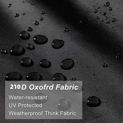 Outdoor Garden Waterproof Chair Cover — Black Balcony & Stacking Chair Protector for Open-Air Furniture