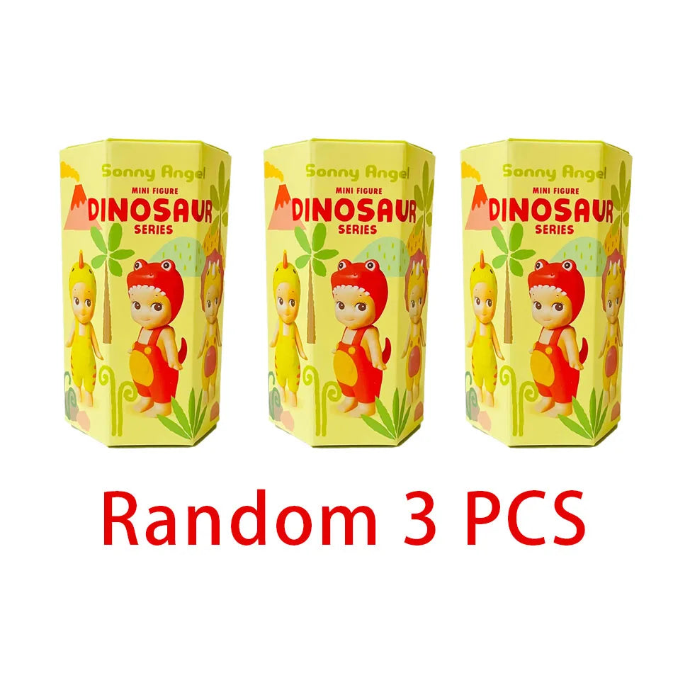 Sonny Angel Dinosaur Series – Cute Hippers Harvest Hippie Doll, Trendy Car Phone Ornament & Children's Toy Gift