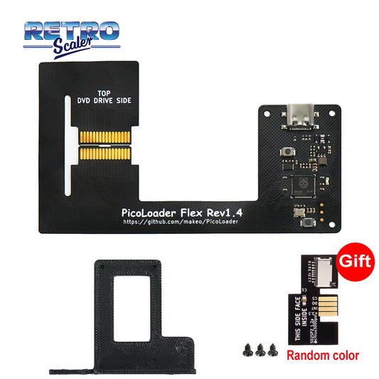 RetroScaler PicoLoader Flex Cable – No-Solder SD2SP2 & SDGecko Adapter for GameCube Console