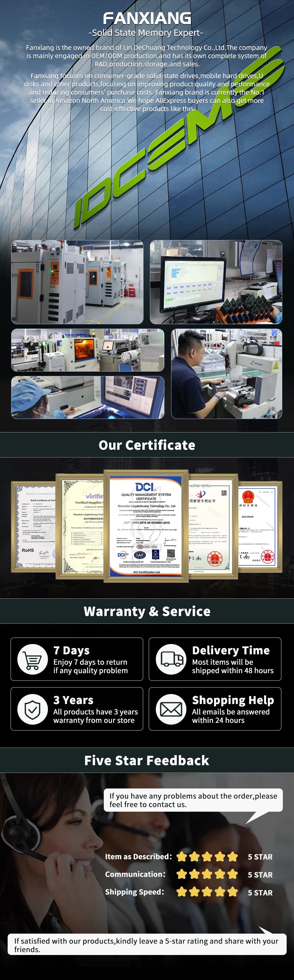 Fanxiang S500Pro/S880 M.2 SSD – 3500MB/s & 7300MB/s PCIe 3.0/4.0 NVMe Internal Solid State Drive (512GB, 1TB, 2TB, 4TB) for Laptop & PC