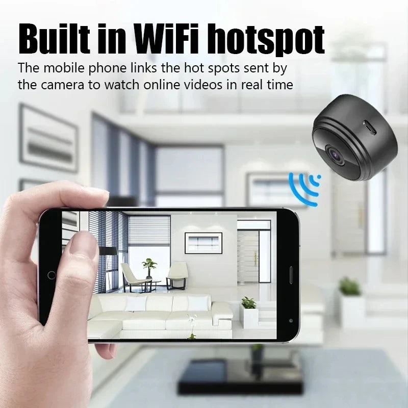 A9 WiFi Mini Camera — Wireless Security Video Recorder for Smart Home, Infant & Pet Monitoring