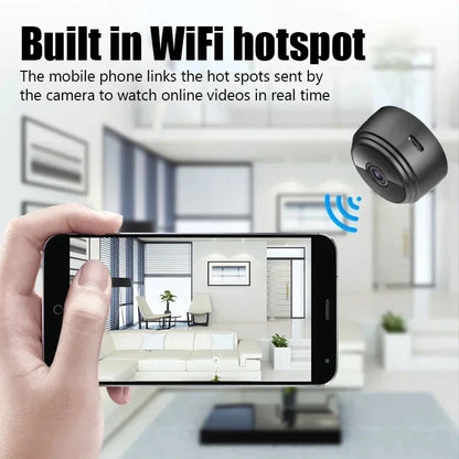 A9 WiFi Mini Camera — Wireless Security Video Recorder for Smart Home, Infant & Pet Monitoring