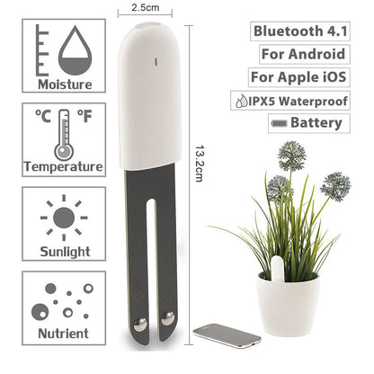 HHCC Flower Monitor – Smart Garden Care Sensor for Plants, Soil, Water & Fertility, Compatible with Xiaomi