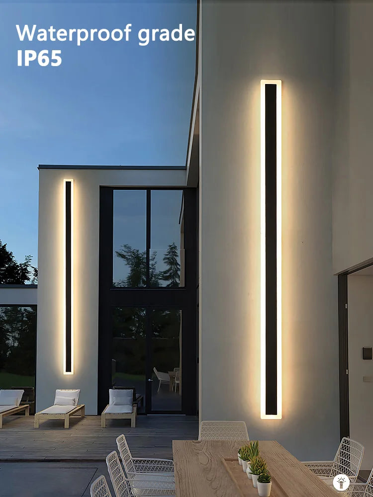 Outdoor Wall Lamp – IP65 Waterproof LED Long Corridor & Staircase Light, Balcony, Villa & Garden Entrance Lighting