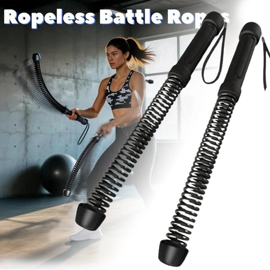 2PCS Cordless Battle Rope — Multifunctional Home Gym Training System for Full-Body Strength & Arm Workout, Unisex