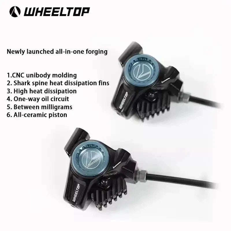 WHEELTOP EDS TX Wireless Electronic Road Bike Groupset — Carbon, Rim & Disc Brake Compatible, Shifters with Front & Rear Derailleur