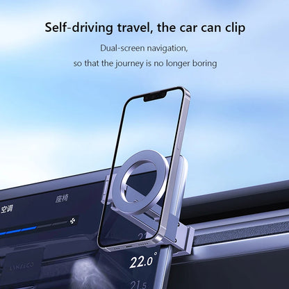 Universal Magnetic Phone Holder - Flexible Rotation, Hands-Free Airplane Phone Mount for iPhone 15 Pro Max Series, Travel Essentials