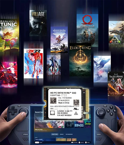 Western Digital WD SN740 1TB/2TB SSD – M.2 2230 Gen4 PCIe 4.0x4 NVMe Solid State Drive for Steam Deck & Surface Pro X