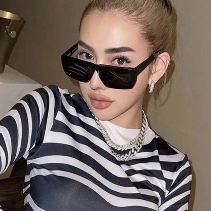 New Y2K Square Sunglasses for Men & Women – Trendy UV400 Designer Shades Eyewear