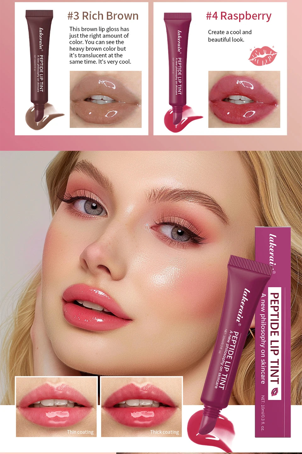 10ml Mirror Lip Glaze – Moisturizing Jelly Lip Oil for Hydration, Protection & Long-Lasting Shine