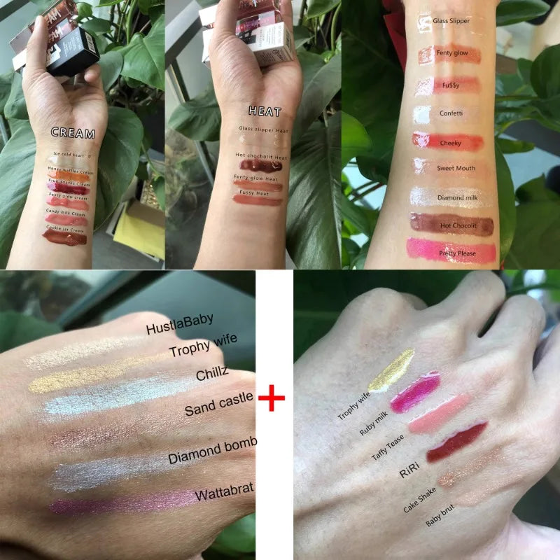 Fenty Beauty Lip Glaze – Moisturizing Glitter Lip Plumper Liquid Lipstick for Women & Beginners