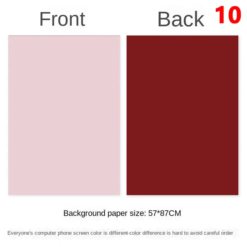 Photography Backdrops 57x87cm – Double-Sided Solid Color Photo Background for Studio, Newborn & Product Photography