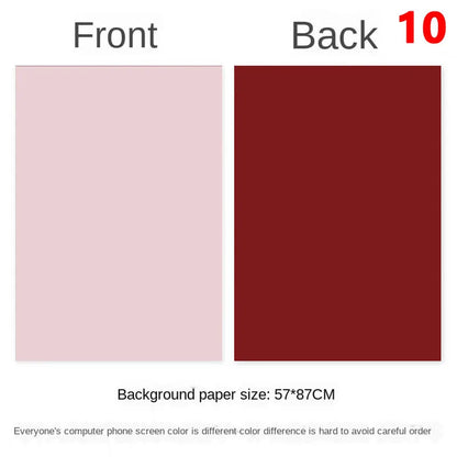 Photography Backdrops 57x87cm – Double-Sided Solid Color Photo Background for Studio, Newborn & Product Photography