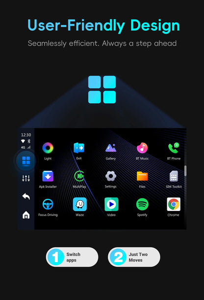 OTTOCAST P3 Android AI Box – Wireless CarPlay & Android Auto with HDMI Output, Built-in GPS, YouTube & Netflix for Car
