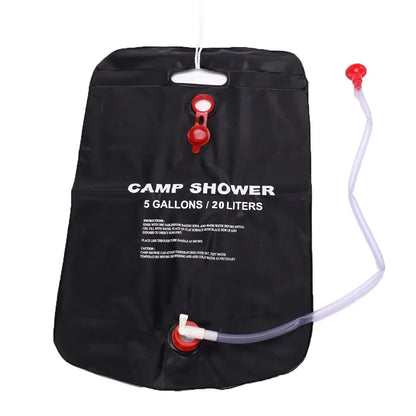 20L Portable Camping Shower Bag – Solar Heated Water Bag for Outdoor Travel, Hiking, BBQ & Beach
