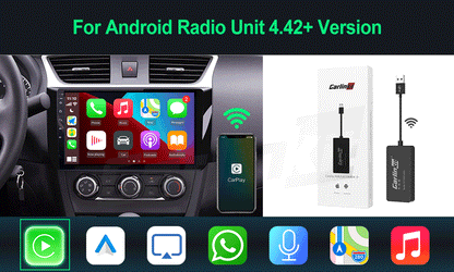 CarlinKit Wireless CarPlay Adapter — USB Dongle for Android Auto, MirrorLink, Waze & Spotify Car Multimedia