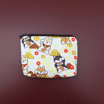 Snoopy Print Mini Coin Purse – Cute Wallet & Card Holder for Women, Girls & Kids, Small Cosmetic & ID Bag