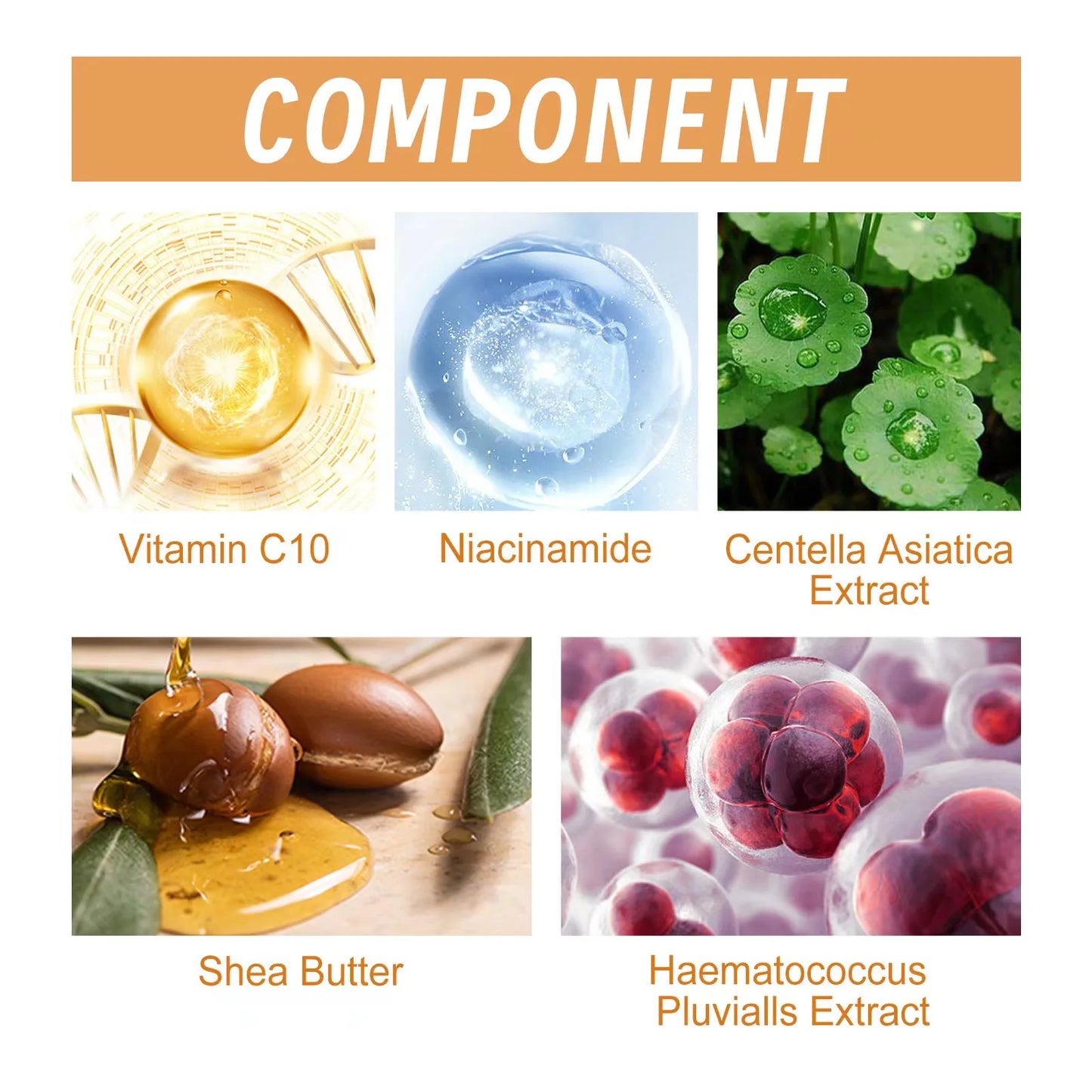 Vitamin C Face Serum – Wrinkle Remover, Lifting & Firming Anti-Aging Essence for Brightening & Nourishing Skin