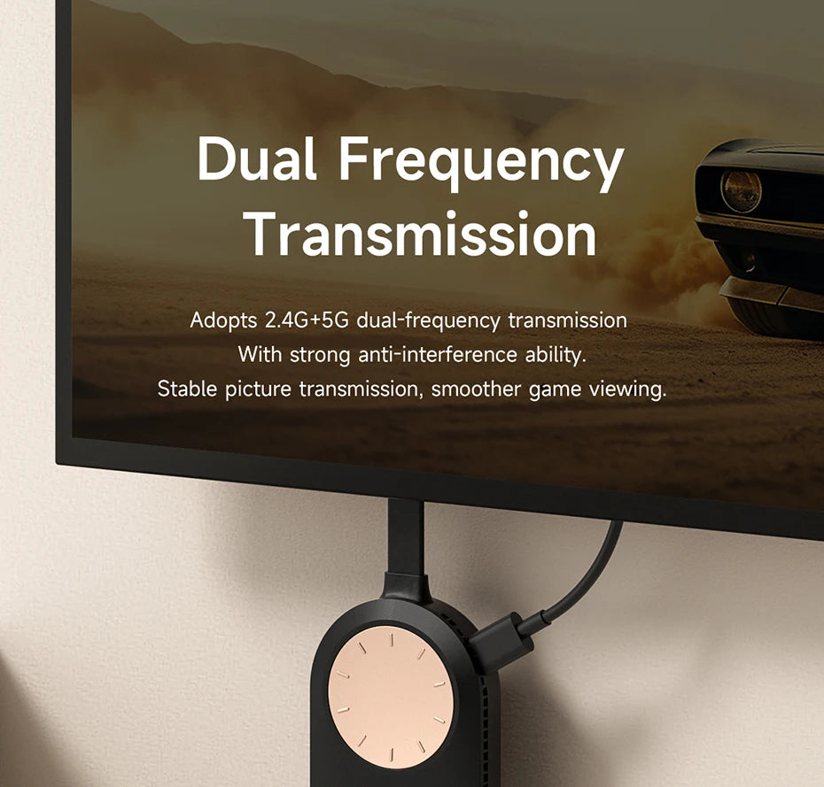 Hagibis Wireless HDMI Display Dongle Adapter – 4K@60Hz Wireless Extender for Laptop, PC, Smartphone, HDTV, Projector, IOS