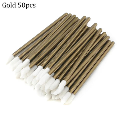 50PCS Reusable Eyelash Brushes – Mascara Wands Spoolers for False Lashes & Eyelash Extensions