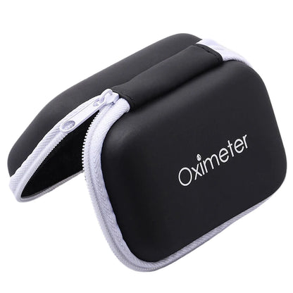 Hard EVA Portable SpO2 Finger Pulse Oximeter Carrying Case – Zipper Storage Bag for Earphones, Data Cable, and Travel