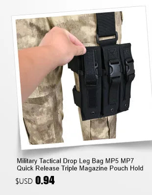 Tactical Dump Pouch – Foldable MOLLE Cummerbund Magazine Pouch, Mil-Grade Elastic Ultra-Light Roll-Up Drop Soft MAG Pouches