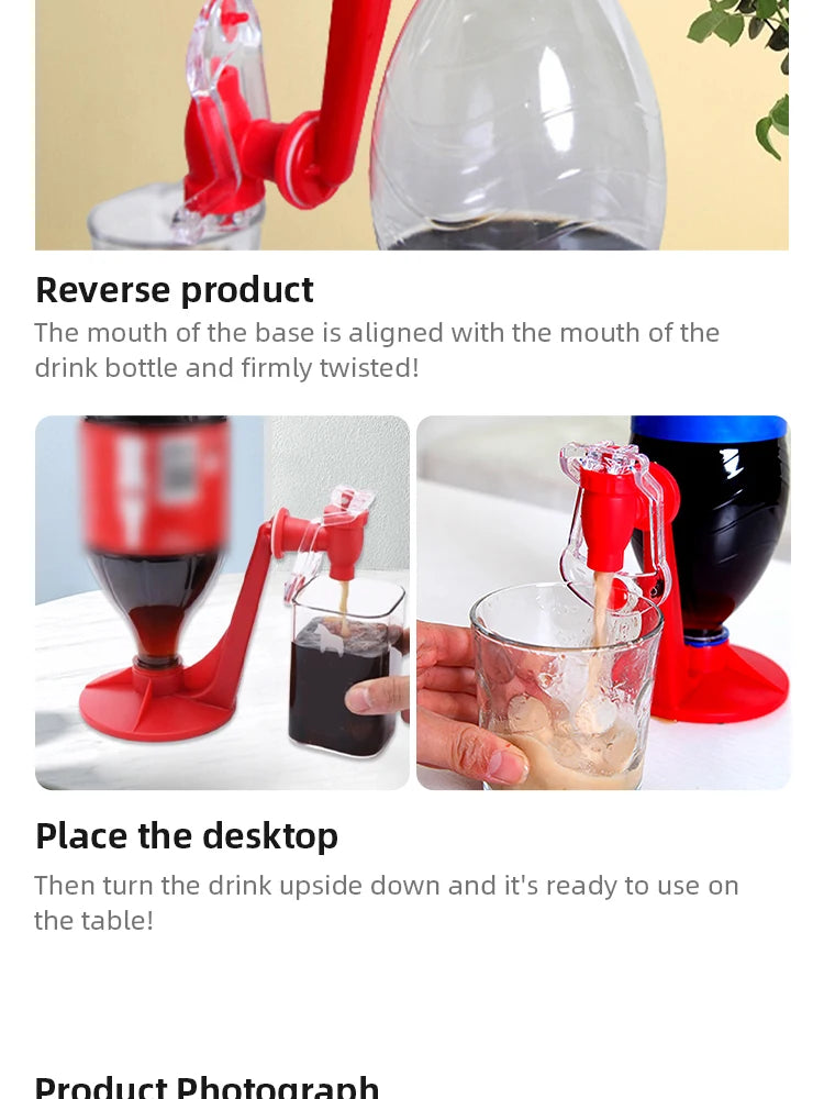 Inverted Water Dispenser Pump – Hand Pressure Cola & Water Bottle Dispenser