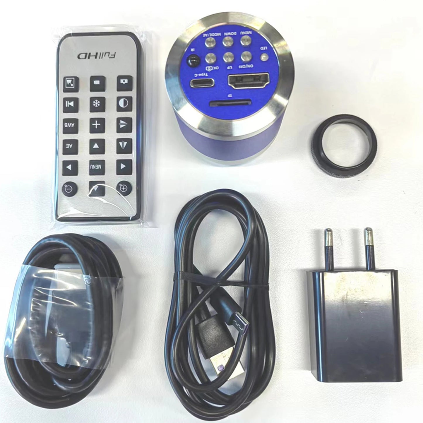 1-150X Zoom Lens Digital Microscope – 4K 48MP HD Industrial Camera with HDMI & Type C for Electronics Soldering