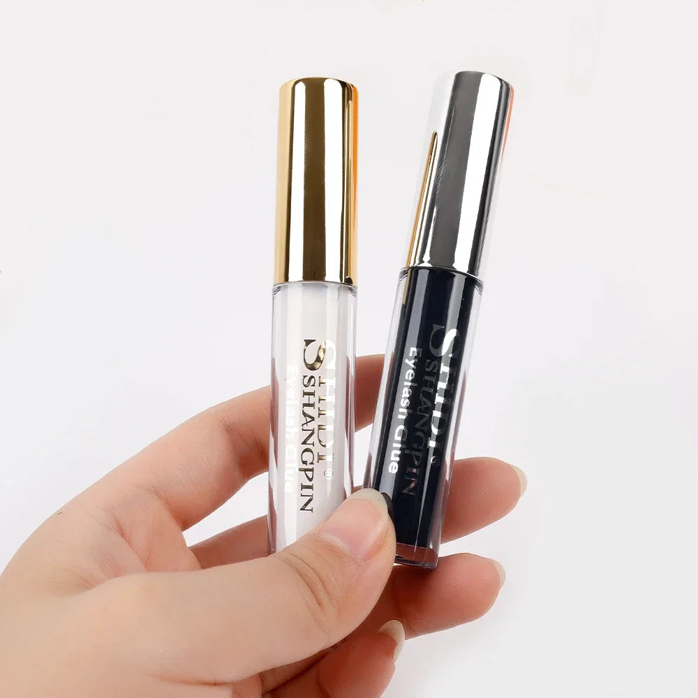 Professional Eyelash Glue – Clear/White or Dark/Black Waterproof Adhesive for False Lashes & Lash Lift