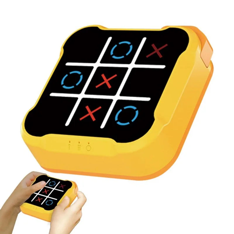 Multifunctional Electronic Tic-Tac-Toe Board – Portable Montessori Puzzle & Chess Game for Kids & Adults