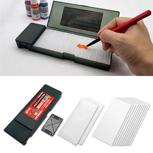 Portable Wet Palette for Acrylic Painting: Keeps Paint Wet for Miniatures & Models