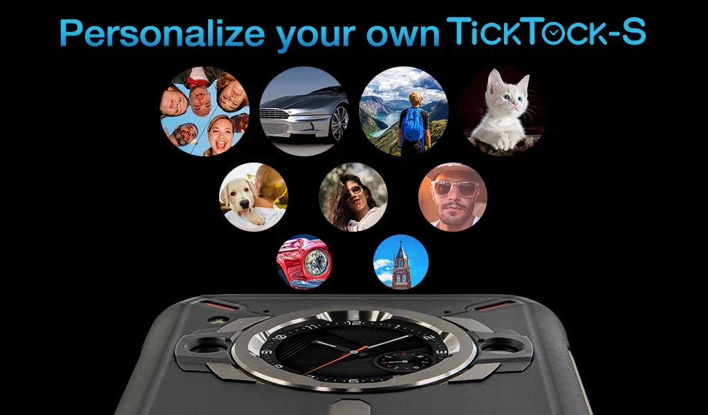 Unihertz Ticktock S Rugged 5G Smartphone – 8GB RAM, 256GB Storage, 5200mAh, 64MP Camera, 6.53" Dimensity 700 Display